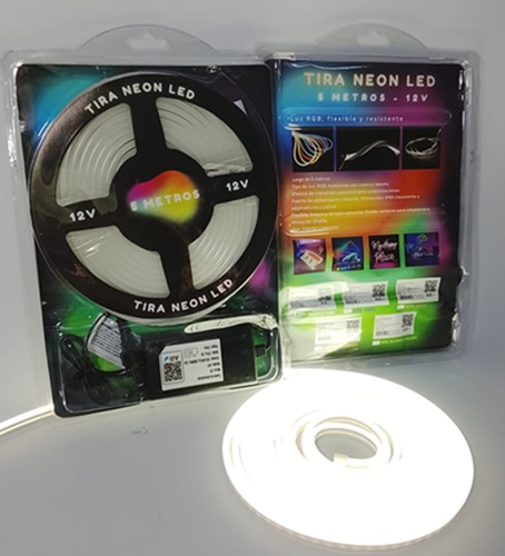 Tira Neon Fria 5 Met Fuente 220v TIRANEON-FRIOoo
