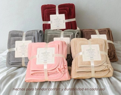 Set Toallon + Toalla + Turbante SET-CHT3nn