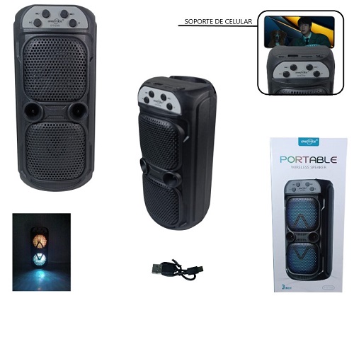 Torre 2 Parlantes 2165 BT USB Radio Luces