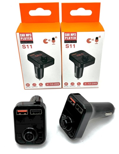 Transmisor MP3 BT Cargador Vehiculo S11oo