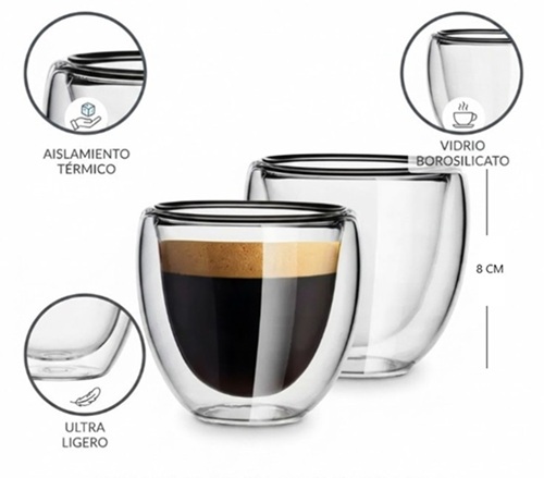 Vaso Termico Vidrio Doble Capa 582ii