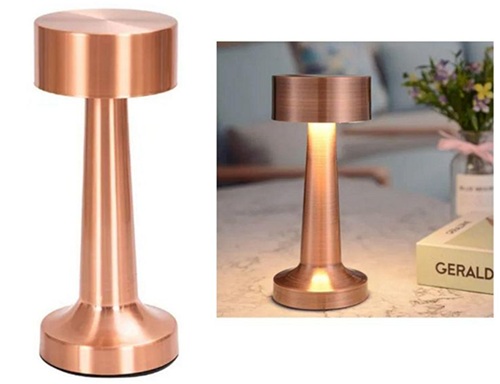 Velador Led Metalico Touch Grande 1493gg
