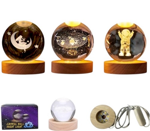 Veladores Nordicos 3D Iluminados Mod Var 83058IIÂ
