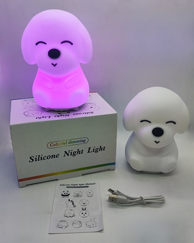 Velador Led USB Perrito Silicona PERRO-TOUCHoo