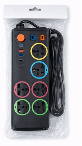 Zapatilla 6 Multitomas + 5 USB + 1 USB TC 13190pr