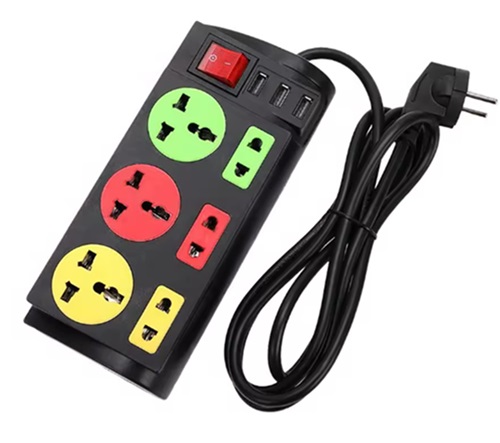 Zapatilla 6 Tomas + 3 USB 13195pr