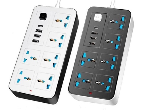 Zapatilla 6 Tomas + 3 USB + 1 Type C AMT-634