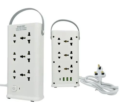Zapatilla Portatil 6 Tomas + 3 USB + 1 Type C AMT-N87