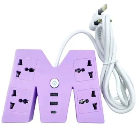Zapatilla 4 Tomas + 2 USB + 1 Type C AMT-R04